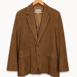 Vintage Scully Mens 40‎ Blazer Western Suede Leather Brown Jacket Cowboy Country